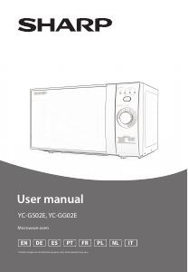 Manuale dell'utente - Sharp Sharp YC-GG02E-B forno a microonde Superficie piana Microonde con grill 20 L 700 W Nero