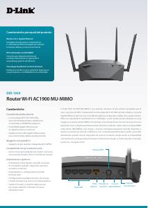 Volantino - D-Link D-Link DIR-1950 router wireless Gigabit Ethernet Dual-band (2.4 GHz/5 GHz) Nero