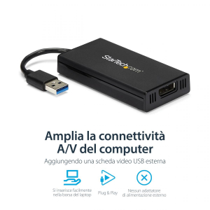 17234537823826-startechcomadattatoredausb30adisplaport4k30hzultrahdcertificatodisplaylinkconvertitoredausbtypeaadppermonitorschedavideoegraficaesternamacewindows