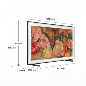 17244562085466-samsungtvqled4k75qe75ls03dauxztsmarttvwifiblack2024mattedisplayprocessorequantum4kmodernframedesigndolbyatmos