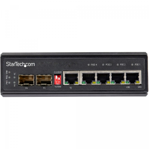 17259555485261-startechcomswitchretelanindustrialea6porte4portepoerj452slotsfp30w101001000mbpspoweroverethernetcommutatorehubgigabitswitchmontabilesuguidadin40degcto75degc