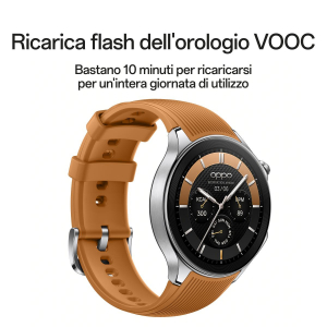 17278148592611-oppowatchxdisplayamoledda143bluetooth50blegpsnfcwearos4doppioprocessorequalcommandroidricaricarapida010060min100orediautonomiarom32gbversioneitalianamarsbrown