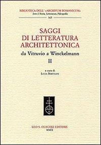 16552495030476-librosaggidiletteraturaarchitettonicadavitruvioawinckelmannvol2editoreolschkianno2009