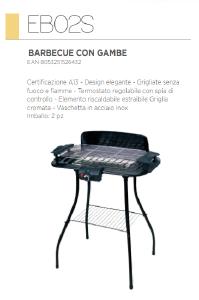 Volantino - Master Master EB02S barbecue per l'aperto e bistecchiera Zona cottura Elettrico Nero