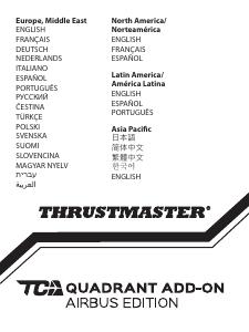 Manuale dell'utente - Thrustmaster Thrustmaster TCA Quadrant Add-On Airbus Edition Nero, Blu Simulazione di Volo PC