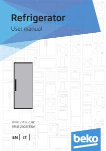 Manuale dell'utente - Beko Beko RFNE290E33WN Congelatore verticale Libera installazione 250 L F Bianco