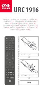 Manuale dell'utente - One For All One For All TV Replacement Remotes URC 1916 telecomando IR Wireless Pulsanti