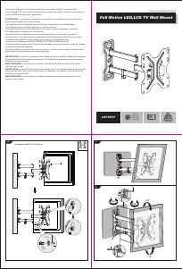 Manuale dell'utente - Link Accessori Link Accessori LK10037 Supporto TV a parete 106,7 cm (42") Nero