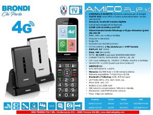 Volantino - Brondi Brondi Amico Flip 4G 8,89 cm (3.5") 136 g Grigio Telefono cellulare basico