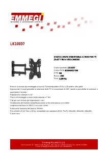 Volantino - Link Accessori Link Accessori LK10037 Supporto TV a parete 106,7 cm (42") Nero