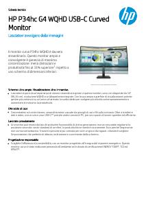 Volantino - HP HP P34HC G4 - 34 WQHD 21:9 - RISOLUZIONE 3440 X 1440