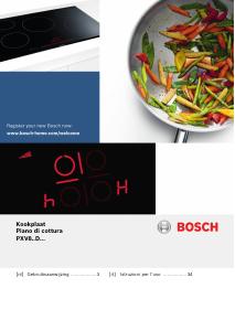 Manuale dell'utente - Bosch Bosch Serie 8 PXV875DC1E piano cottura Nero Da incasso 80 cm Piano cottura a induzione 5 Fornello(i)