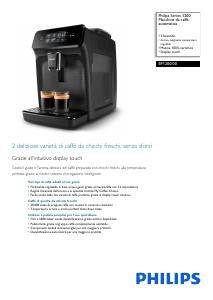 Volantino - Philips Philips 1200 series EP1200/00 Macchina da caffè automatica, 2 bevande, 1.8L, macine in ceramica