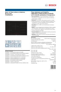 Volantino - Bosch Bosch Serie 8 PXV875DC1E piano cottura Nero Da incasso 80 cm Piano cottura a induzione 5 Fornello(i)