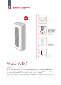 Volantino - Argoclima Argoclima Bobo Interno Bianco 2000 W Riscaldatore ambiente elettrico con ventilatore