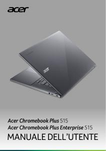 Manuale dell'utente - Acer Acer Chromebook Plus 515 CB515-2H-34ZU Computer portatile 15.6" Full HD, Intel Core i3-1215U, 8GB DDR5-SDRAM, 256GB SSD, Wi-Fi 6E (802.11ax), ChromeOS, Grigio, con funzioni di intelligenza artificiale