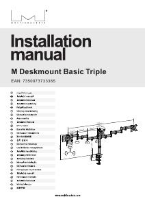 Manuale dell'utente - Multibrackets Multibrackets Deskmount Basic Triple (3385)