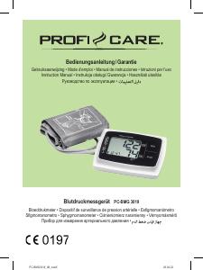 Manuale dell'utente - ProfiCare ProfiCare 330190 misurazione pressione sanguigna Arti superiori Misuratore di pressione sanguigna automatico