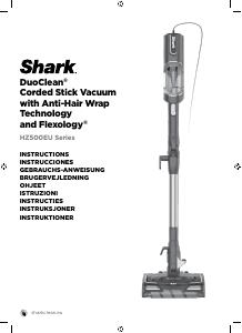 Manuale dell'utente - Shark Shark HZ500EU scopa elettrica Aspirapolvere a bastone Secco HEPA Senza sacchetto 0,4 L 450 W Nero, Viola