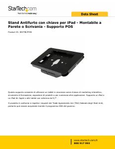Volantino - StarTech.com StarTech.com Stand Antifurto con chiave per iPad - Montabile a Parete o Scrivania - Metallo