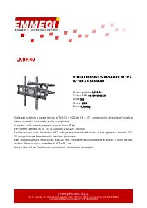 Volantino - Link Accessori Link Accessori LKBR40 Supporto TV a parete 119,4 cm (47") Nero