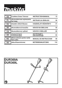 Manuale dell'utente - Makita Makita DUR369LZ decespugliatore e tagliabordi 43 cm Batteria Verde