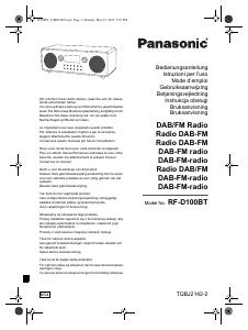 Manuale dell'utente - Panasonic Panasonic RF-D100BT Portatile Digitale Nero, Grigio