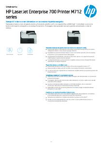 Volantino - HP HP LaserJet Enterprise 700 Stampante M712dn, Bianco e nero, Stampante per Aziendale, Stampa, Porta USB frontale, Stampa fronte/retro