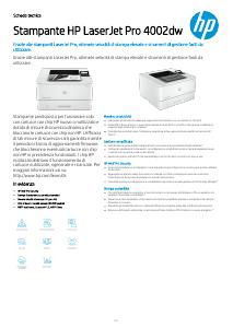 Volantino - HP HP LaserJet Pro Stampante 4002dw, Bianco e nero, Stampante per Piccole e medie imprese, Stampa, Stampa fronte/retro; elevata velocità di stampa della prima pagina; dimensioni compatte; risparmio energetico; Funzionalità di sicurezza avanzate; Wi-Fi