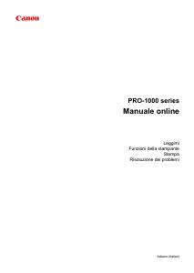 Manuale dell'utente - Canon Canon Stampante fotografica imagePROGRAF PRO-1000