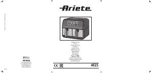 Manuale dell'utente - Ariete Ariete 4623 Airy Fryer Dual, Friggitrice ad aria con doppio cestello, 1700 W, Capacità 8L, 3 Funzioni di cottura, Pannello digitale LED Touch, 8 programmi preimpostati, Timer, 2 cestelli, Nero