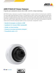 Volantino - Axis Axis 02327-001 telecamera di sorveglianza Cupola Telecamera di sicurezza IP Interno 1920 x 1080 Pixel Soffitto/muro