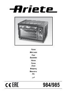 Manuale dell'utente - Ariete FORNO ELETTRICO ARIETE 985 BON CUISINE 300 30 LT 1500 WATT VENTILATO