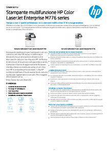 Volantino - HP HP Color LaserJet Enterprise Flow Stampante multifunzione M776z, Stampa, copia, scansione e fax, Stampa da porta USB frontale