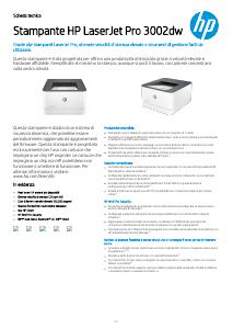 Volantino - HP HP Stampante LaserJet Pro 3002dw, Bianco e nero, Stampante per Piccole e medie imprese, Stampa, Wireless; Stampa da smartphone o tablet; Stampa fronte/retro