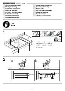 Istruzioni per il montaggio - Bosch Bosch Serie 8 PXV875DC1E piano cottura Nero Da incasso 80 cm Piano cottura a induzione 5 Fornello(i)