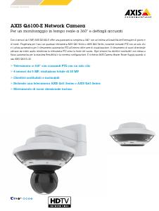 Volantino - Axis Axis 01710-001 telecamera di sorveglianza Cupola Telecamera di sicurezza IP Interno e esterno 2592 x 1944 Pixel Parete
