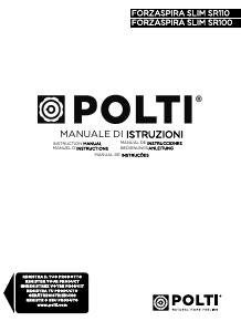 Manuale dell'utente - Polti Polti Forzaspira Slim SR110 aspirapolvere senza filo Nero, Lime, Metallico Senza sacchetto