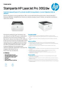 Volantino - HP HP Stampante LaserJet Pro 3002dw, Bianco e nero, Stampante per Piccole e medie imprese, Stampa, Wireless; Stampa da smartphone o tablet; Stampa fronte/retro
