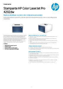Volantino - HP HP Color LaserJet Pro Stampante 4202dw, Colore, Stampante per Piccole e medie imprese, Stampa, Wireless; Stampa da smartphone o tablet; Stampa fronte/retro