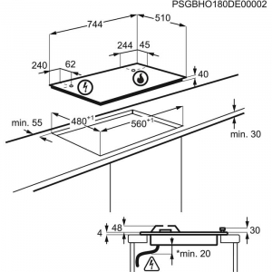 17190717419012-electroluxegs7534xacciaioinoxdaincasso75cmgas5fornelloi