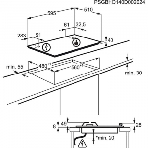 17206992359915-electroluxegs6424xpianocotturaacciaioinoxdaincasso60cmgas4fornelloi