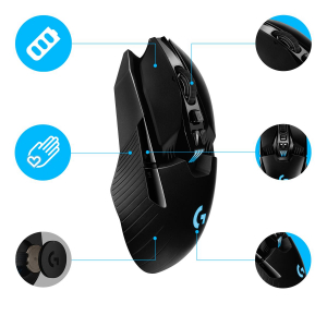 17223103785086-logitechglogitechg903lightspeedmousedagamingwirelessconsensorehero25k140he1hconbatteriaricaricabilergblightsynccompatibileconpowerplayambidestro107ge10gopzionale25600dpi