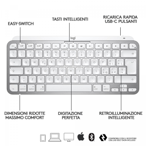 17224774070649-logitechmxkeysminipermactastierawirelessminimalcompattabluetoothtastiretroilluminatiusbcdigitazionetattilecompatibileconapplemacosipadosinmetallo