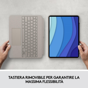 1722642196542-logitechcombotouchcustodiacontastieraperipadpro129pollici5agen2021tastieraretroilluminatarimovibiletrackpadclickanywheresmartconnectorsabbia