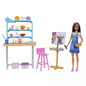 17233650261676-barbierelaxandcreateatelierplaysetconbambolaeplastilinapervasiepittura25accessorialta29cmregaloperbambini37anni