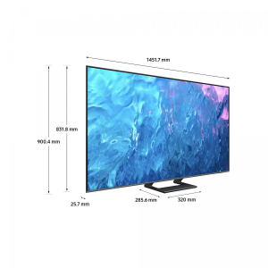 17273524600313-samsungseries7tvqe65q70catxztqled4ksmarttv65processorequantum4kotslitetitangray2023