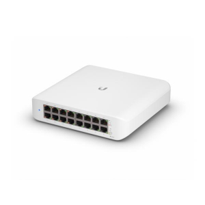 17301648428329-ubiquitiunifiswitchlite16poel2gigabitethernet101001000supportopoweroverethernetpoebianco