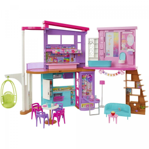 17316932308839-barbiecasadimalibu106cmplaysetcasadellebambolecon2piani6stanzeascensorealtalenaepiudi30pezzigiocattoloperbambini3anni