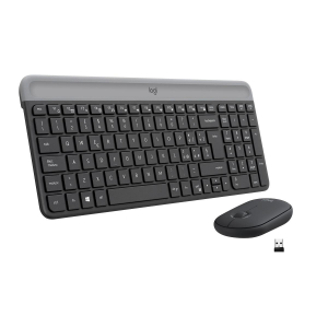 17321950728018-logitechmk470kitmouseetastierawirelessperwindowsricevitoreusb24ghzsottilecompattosilenziosobatterialungaduratapclaptoplayoutitalianoqwertygrigio